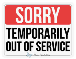 Sorry, this page temporarily out of order